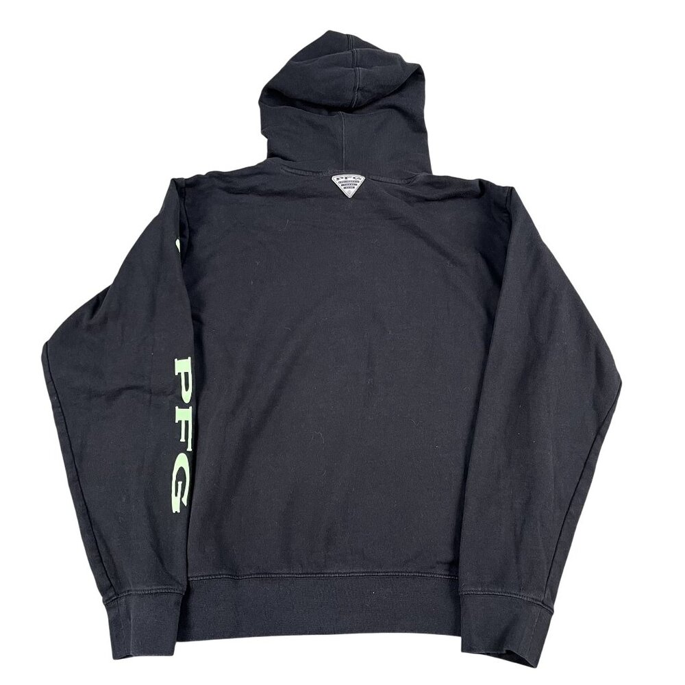 Columbia PFG Black Performance Fishing Gear Hoodie Sz Medium - Picture 2 of 5
